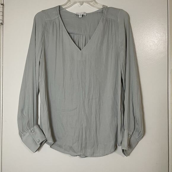NWOT ANTHROPOLOGIE MAISON d’AMELIE BLOUSE LIGHT SAGE GREEN SIZE SMALL - Picture 1 of 5